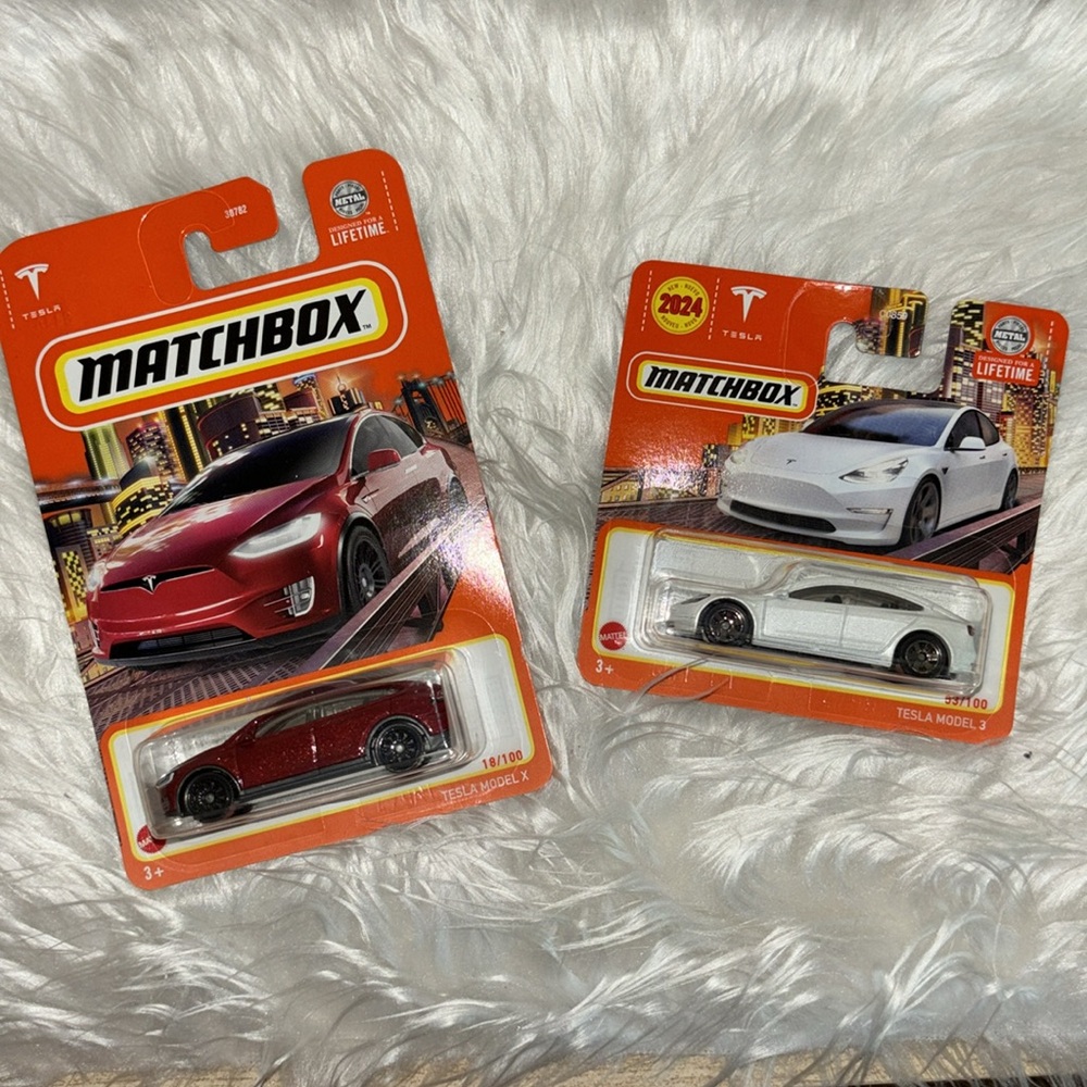 Tesla Model Cars by Matchbox